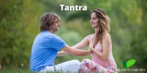 Tantra, pratique du yoga tantrique en couple, toucher, position du lotus