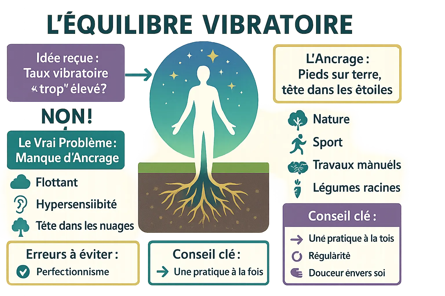 Illustration d'un arbre avec des racines profondes symbolisant l'ancrage