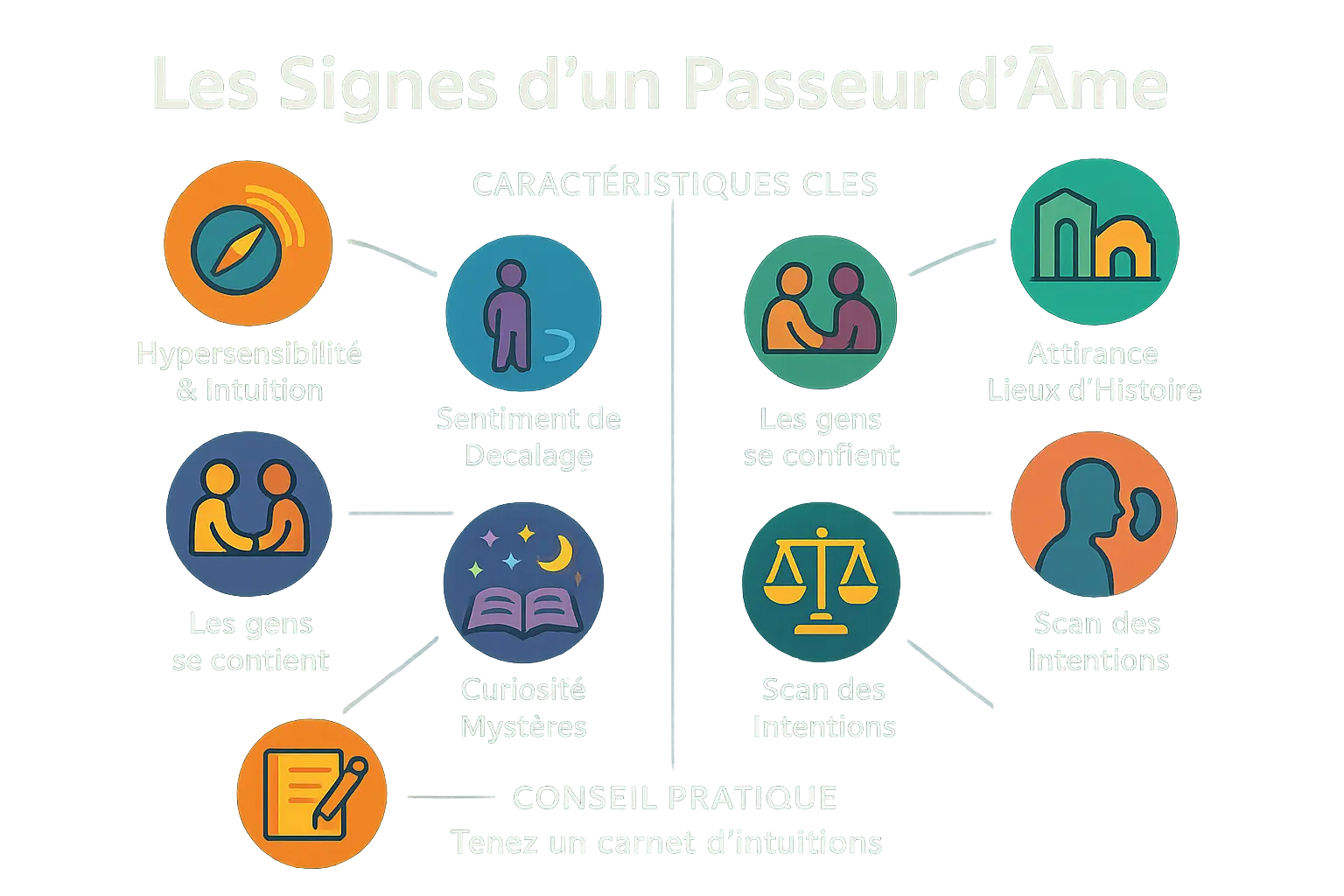 Passeur d'âme : entre vivants et défunts 🕊️ 11 Passeur d'âme en pleine méditation avec un livre ouvert et des bougies