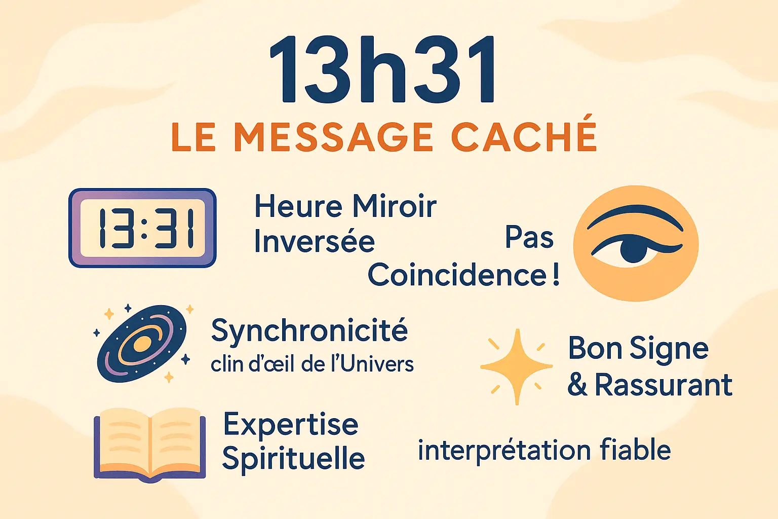 13h31 signification : miroir inversée et transformation 7 Infographie sur la signification de l'heure 13h31