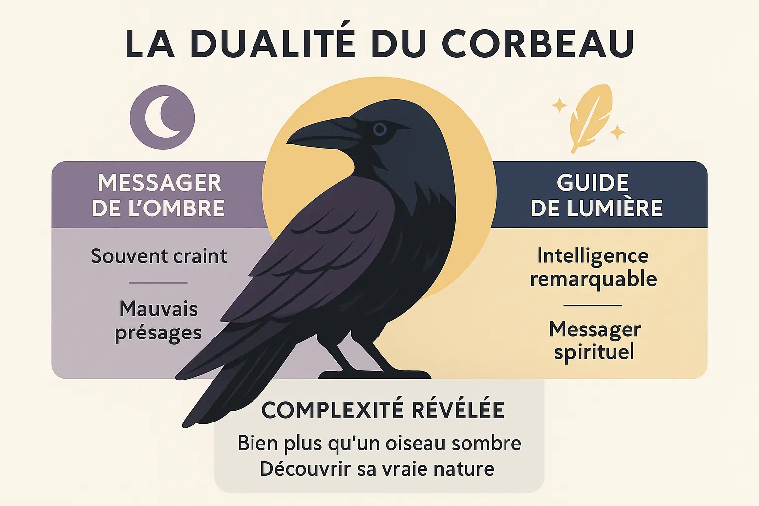 Le corbeau : entre ombre et lumière 7 la dualite du corbeau