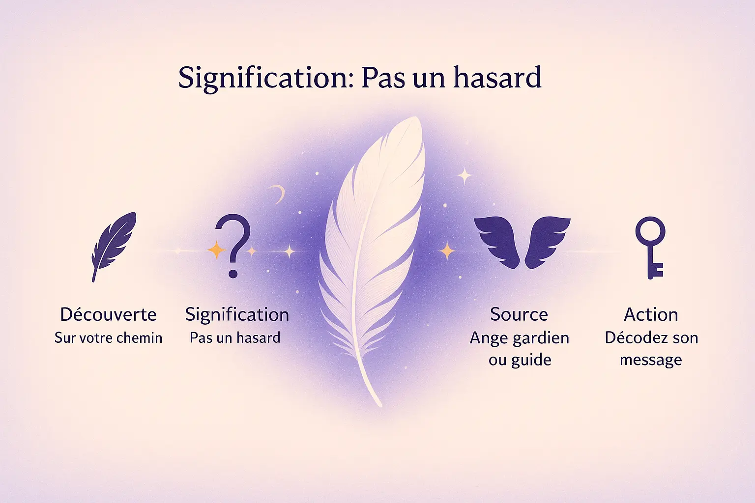 Plume blanche sur fond naturel