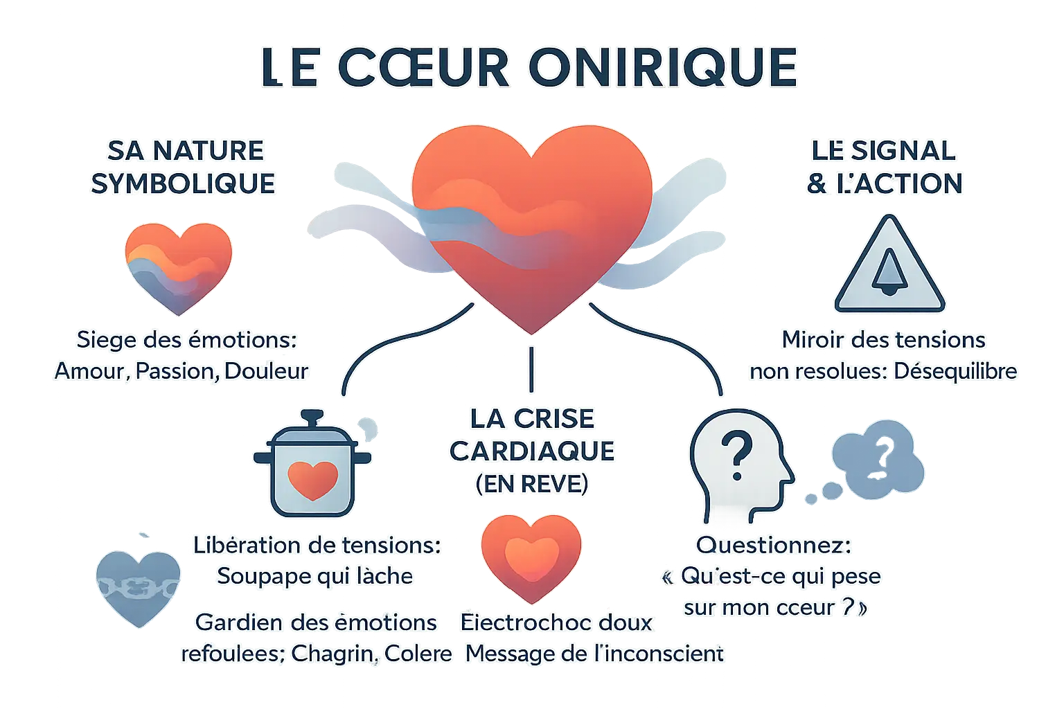le coeur onirique infographie symbolique
