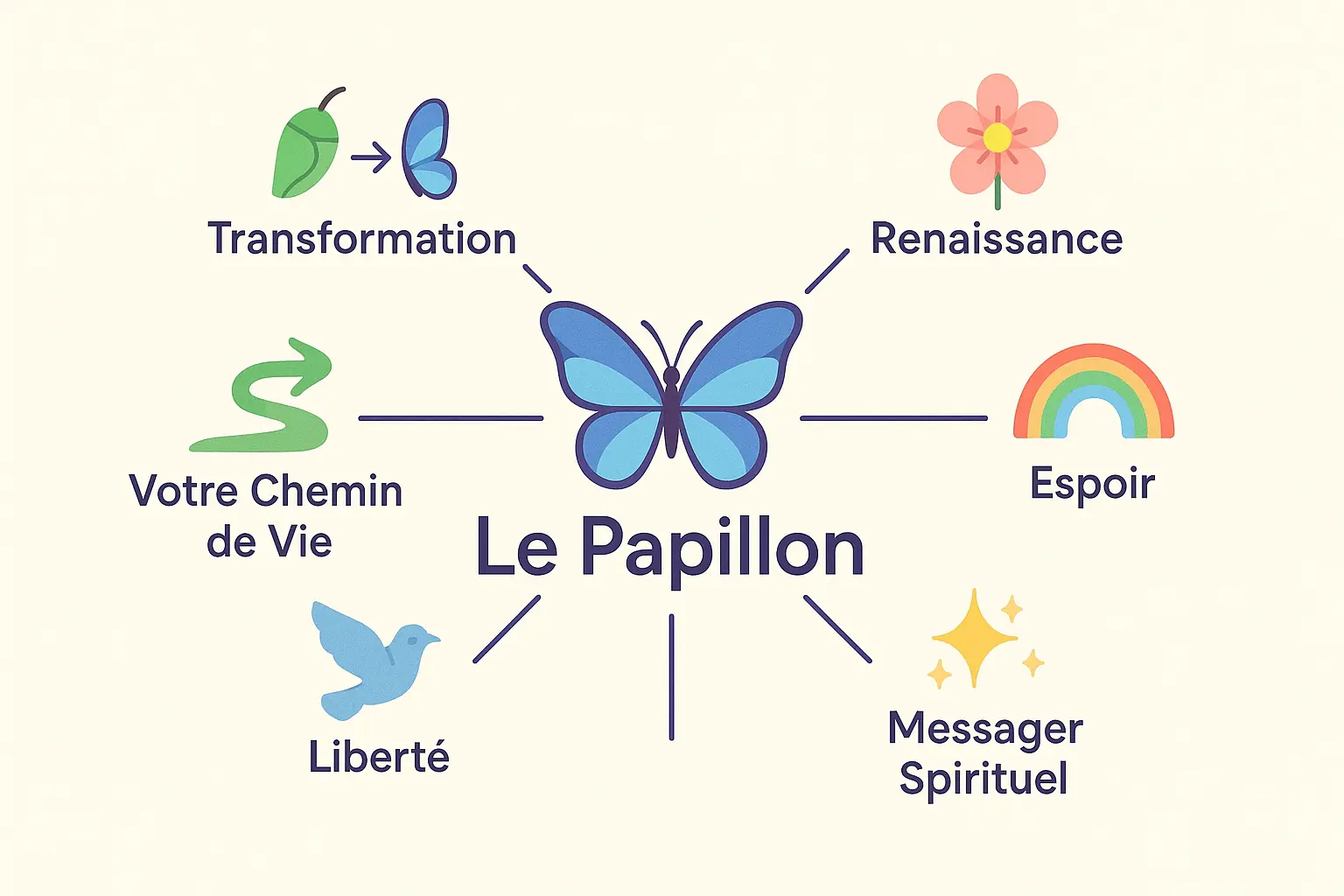 Symbolisme papillon : métamorphose, liberté et renaissance 7 Papillon multicolore sur une fleur, symbole de transformation et de liberté