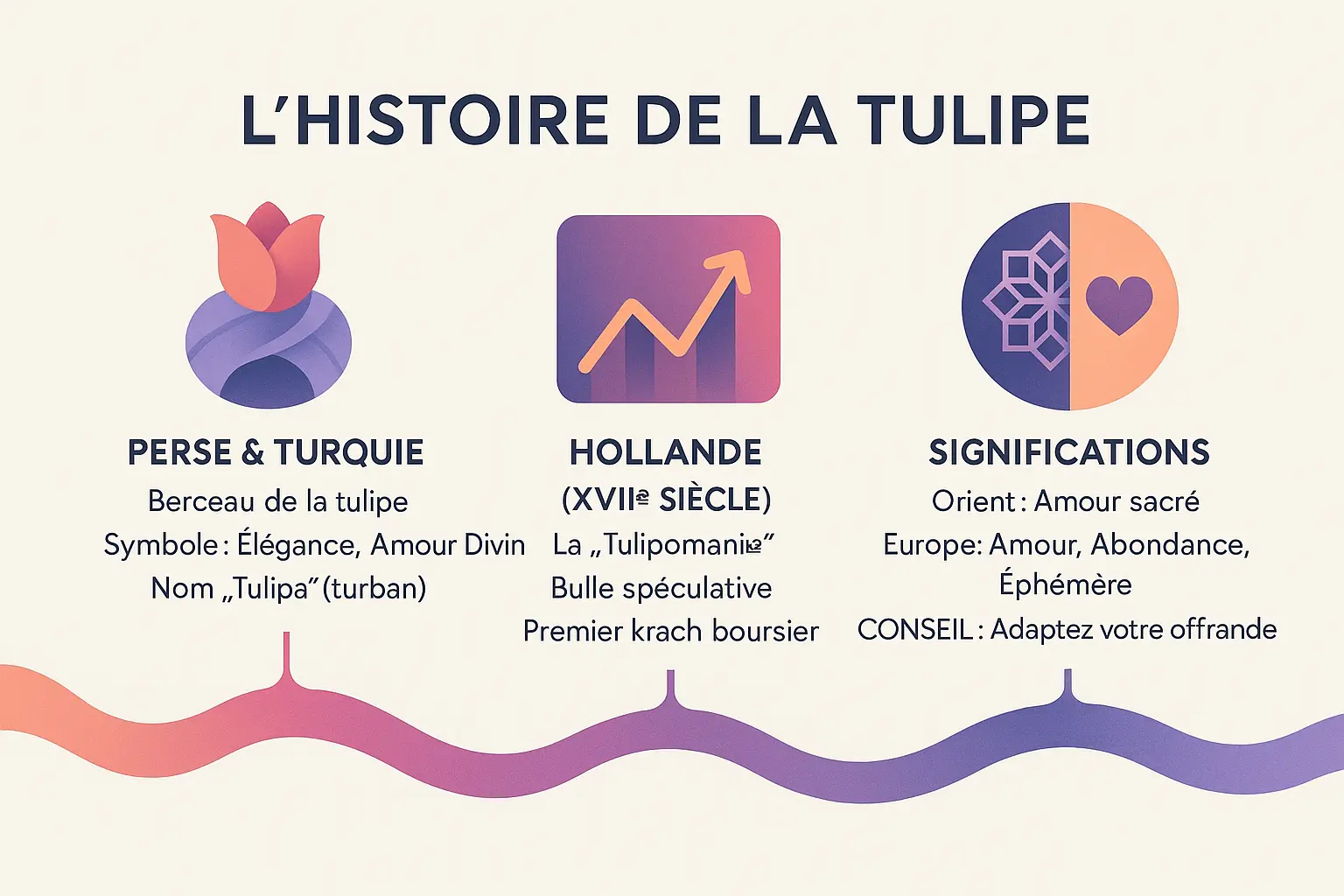La signification cachée de la tulipe à travers les cultures 8 Histoire de la tulipe en infographie