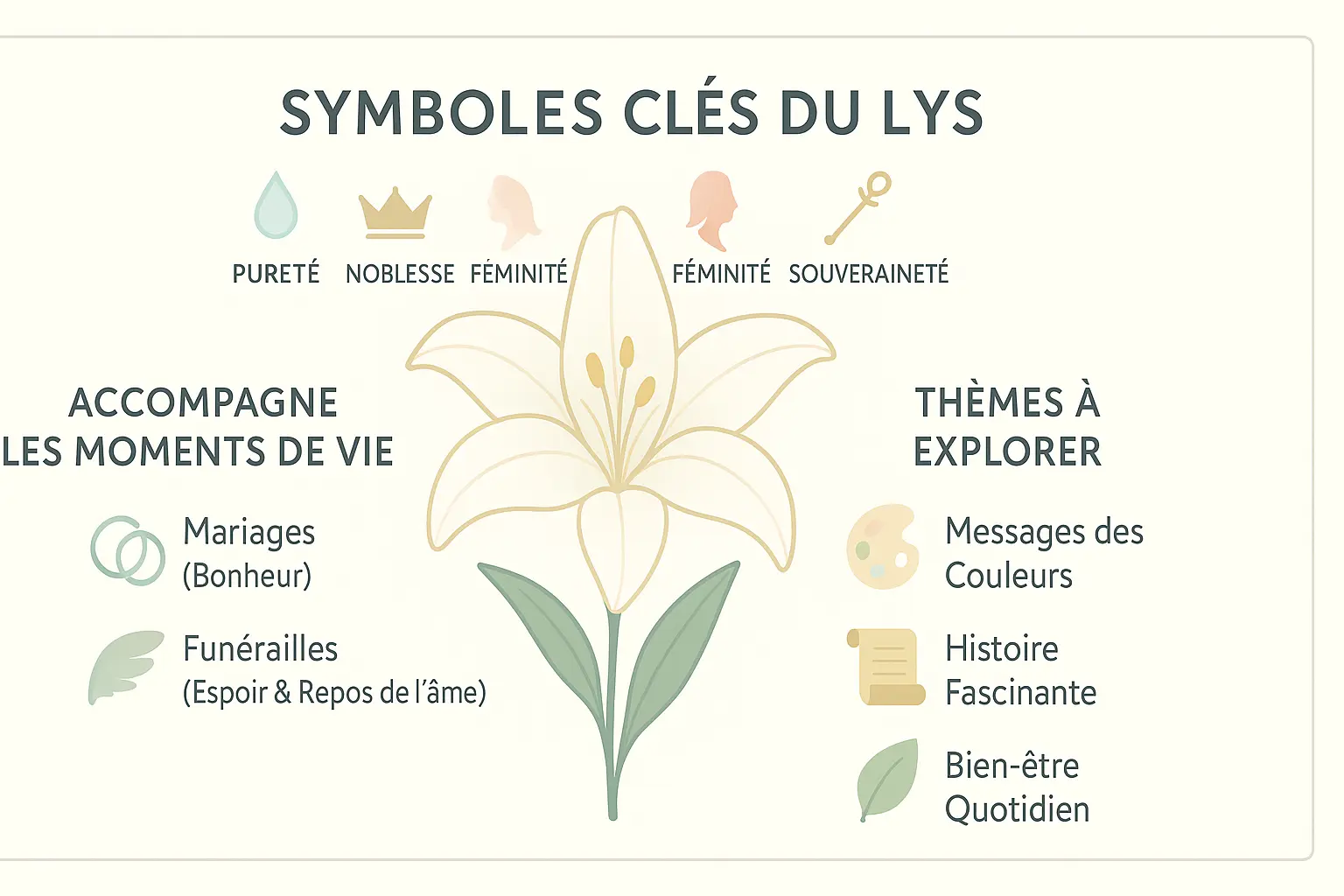 Illustration du lys symbolique