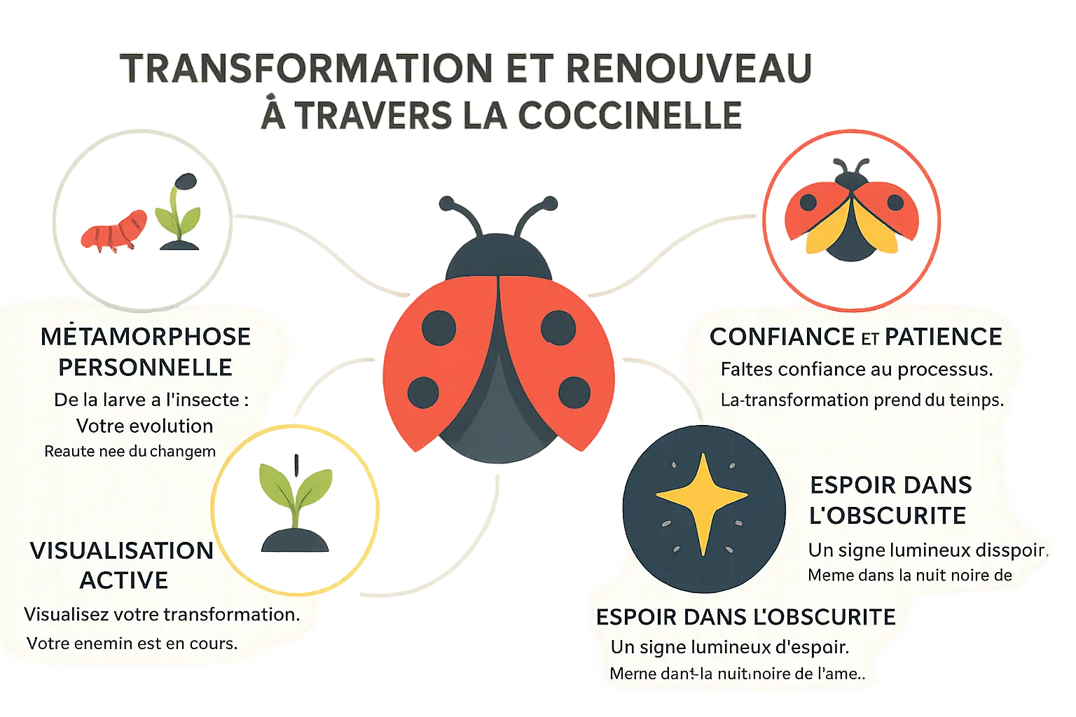la coccinelle : symbole de chance et de transformation 8 La métamorphose de la coccinelle symbolise le renouveau personnel